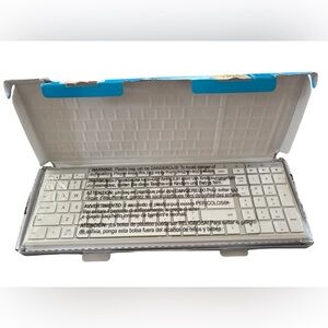 IClever Wireless Keyboard IC-BK10 White Sleek Design USB Charging Brand New